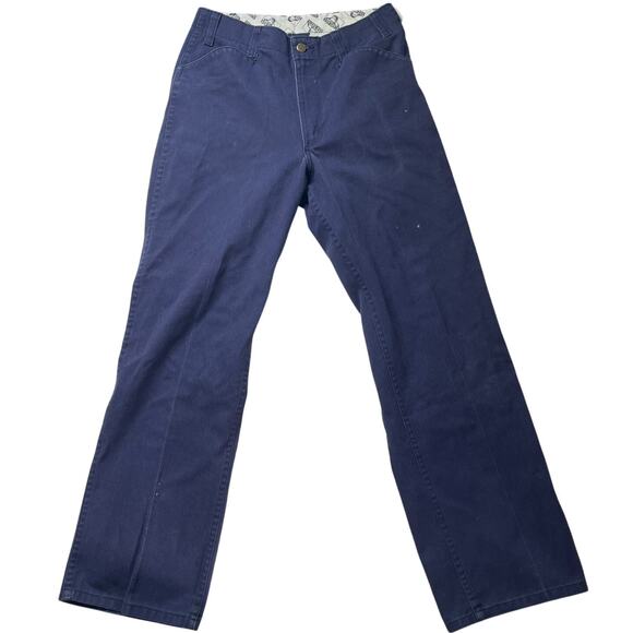 Ben Davis Pants Navy Blue Size 32 Men's Carpenter Workwear Utility - Picture 1 of 8